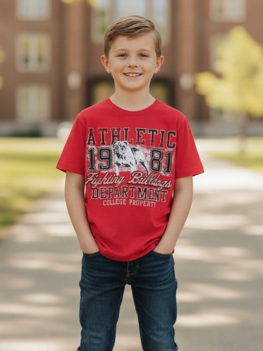 Canyon River Blues Red Bulldog Athletic Graphic Tee